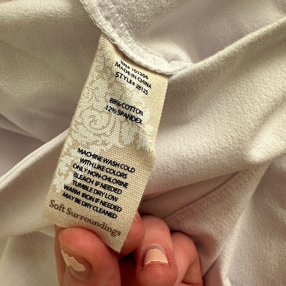 Soft surroundings Leggings White in size Small - Picture 4 of 5